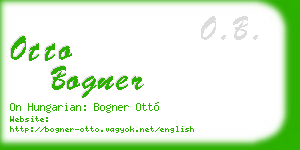 otto bogner business card